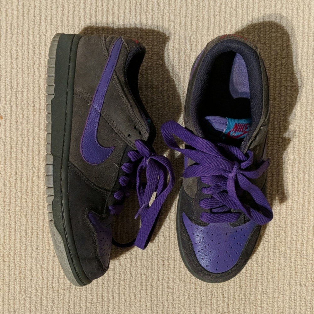 Nike Purple and Two-Toned Grey Sneakers
